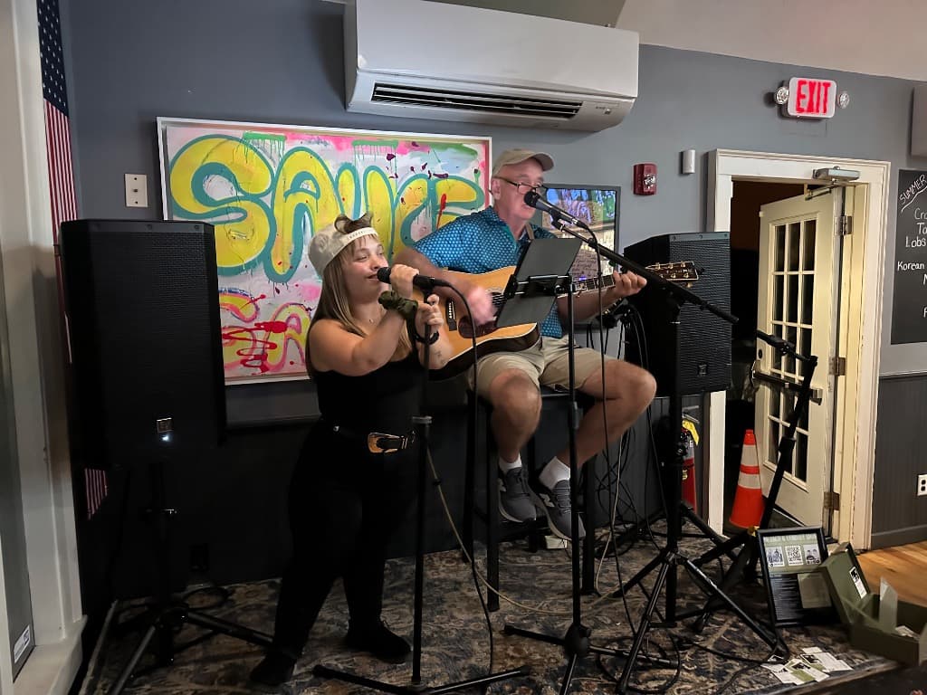 The Zach and Lyndsey Show performing live at West Street Tavern in Berlin, MA